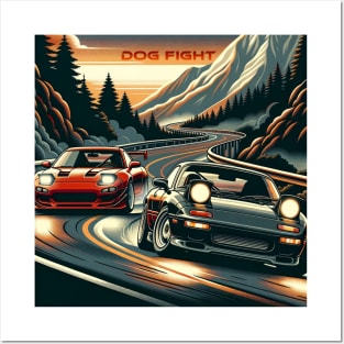 Touge Dog fight Posters and Art